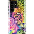 Neon Rainbow Cheetah with Rose by Sheena Pike Galaxy Cases